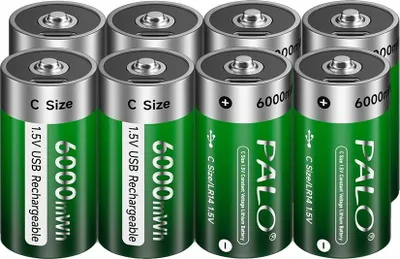 Obrázek produktu pro Dobíjecí baterie, kapacita 6000 mWh, připojení typu C, 8 ks baterií