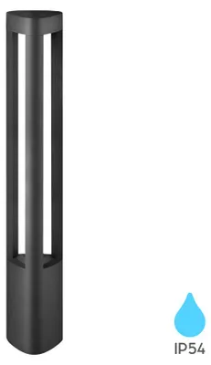 Produktbild von Braytron LED Wegeleuchte Pollerleuchte 7W Warmweiß 3000K 300 lm Anthrazit Aluminium IP54