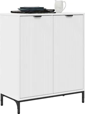 Zdjęcie produktu dla vidaXL Kredens biały 69,5 x 33 x 82 cm Materiał drewnopochodny