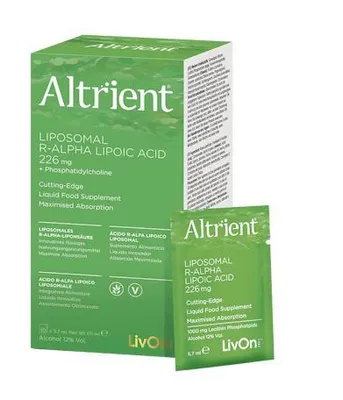 Produktbild von Altrient Liposomal R-Alpha Lipoic Acid, R-Alpha-Liponsäure von LivOn Labs, 30 Beutel à 5,7 ml. 30-Tage-Vorrat