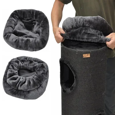 Produktbild von Katzenbett für Kratztonnen anthrazit