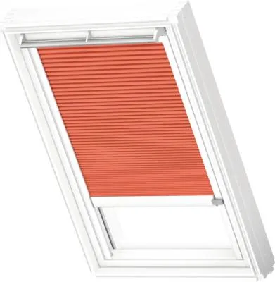 Produktbild von VELUX Dachfenster Wabenplissee sanddorn mit weißem Alu-Rahmen solarbetriebenSK08 1167KWL