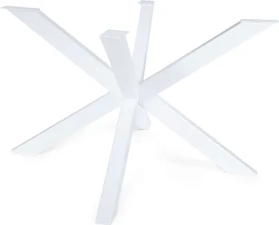 Produktbild von Tischgestell Spider Tischbeine Kreuzgestell 120x120 cm ( Weiß ) Tischkufen Stahl Metall Esstisch Schreibtisch Konferenztisch Für die Glasplatte fur glas