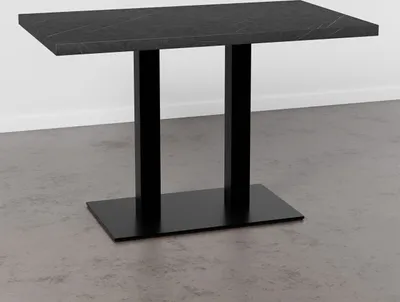 Produktbild von Bistrotisch 120x80 cm | Marmor Dunkel | Gusseisengestell