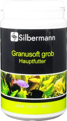 Produktbild von Silbermann Granusoft - Hauptfutter für Süßwasserfische fein oder grob (1000 ml grob), SIS 113