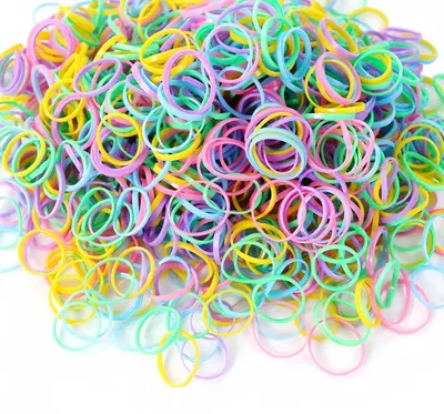 Produktbild von Mini Haargummis 1000 Stück Mehrfarbig Gummi Haarband Kinder Damen