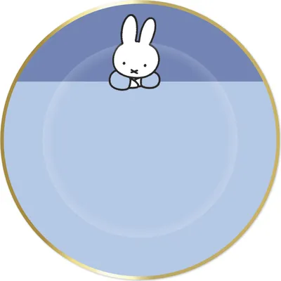 Image de Miffy Blue Assiette, 8pcs