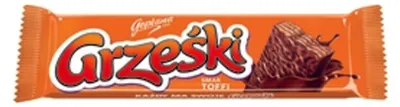 Zdjęcie produktu dla Grześki Toffi Wafel przekładany kremem o smaku toffi w czekoladzie mlecznej 36 g