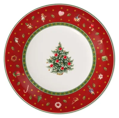 Immagine prodotto di Villeroy & Boch, collezione Toy's Delight, set di 4 piatti da colazione/dessert, colore rosso