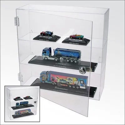 Produktbild von SAFE 5249 Acrylglas-Vitrine, abschließbar, Stell- und Hängevitrine, 240x240x60 mm (HxBxT)