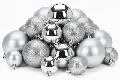 Immagine prodotto di Set di palline natalizie 26 pezzi argento KO-CAN302010