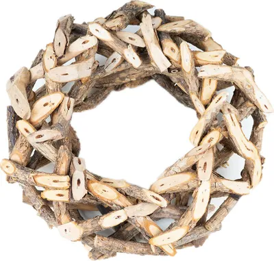 Produktbild von Naturflair Holzkranz für Tischdeko, Ø 29cm außen, Ø 10cm innen, H 8cm