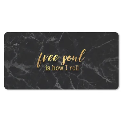 Produktbild von MuchoWow® Mauspad Mousepad Zitate -  - Gold - Marmor 60x30 cm - Mousepads - Maus Mat - Pad - Mausunterlage - Nachhaltig