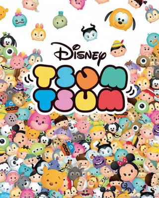 Produktbild von Disney Tsum Tsum - Mini-Poster - Pile Up + 1 Packung tesa Powerstrips® - Inhalt 20 Stück
