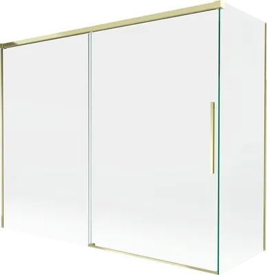 Image de Mexen Rox Paroi de douche, à 2 volets, 190 + 90 x 150 cm, transparent, or - 8C9-190-090-50-00