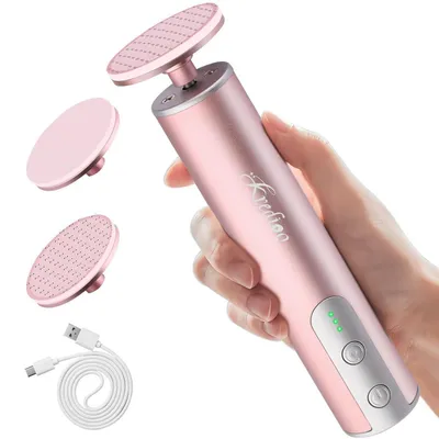 Immagine prodotto di Rimozione elettrica dello strato corneo con testina abrasiva in vetro nano, finitura oro rosa, senza fili
