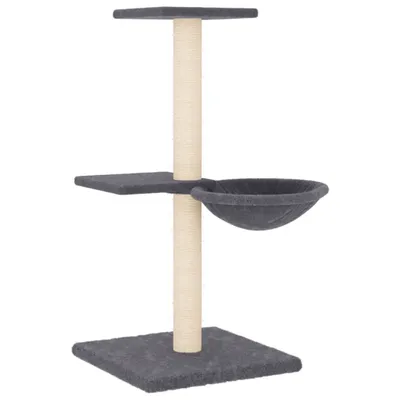 Produktbild von vidaXL Kratzbaum mit Sisal-Kratzsäulen Dunkelgrau 72 cm