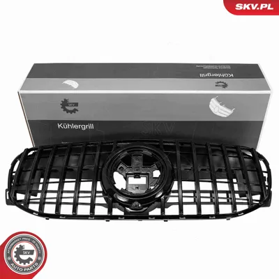 Produktbild von ESEN SKV 66SKV607 Kühlergrill Frontgrill passend für MERCEDES-BENZ GLE (W167) Glänzend Schwarz