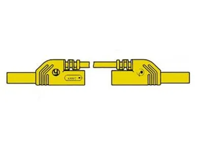 Produktbild von Hirschmann MLS WS 50/1, Messleitung, Gelb, PVC, Polyamid, CAT II, -15 - 70 °C, 500 mm
