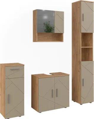 Immagine prodotto di Set di mobili da bagno Vicco Irma Beige 4 parti, Model 58475