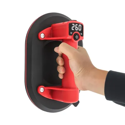Image de Élévateur électrique à ventouse, Élévateur électrique à ventouse avec affichage numérique, Élévateur rechargeable haute performance pour verre/carrelage