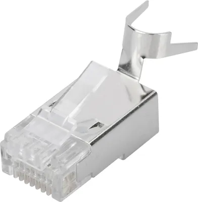 Produktbild von DIGITUS RJ45 Stecker für Rundkabel Kat. 6A geschirmt