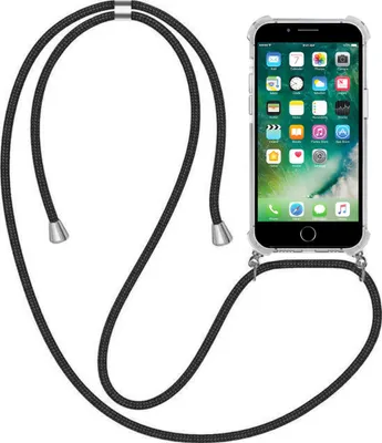 Immagine prodotto di Custodia per iPhone 7/8 con catena e bumper - Cover posteriore in TPU antiurto con cinturino - Smartphonica
