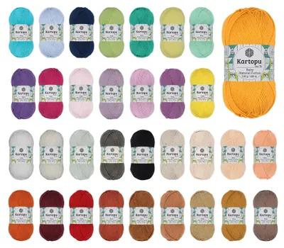 Produktbild von 100g Strickgarn Kartopu Baby Natural Baumwolle Häkelgarn Acryl-Baumwolle Farbwahl, Farbe:K782 babyrosa