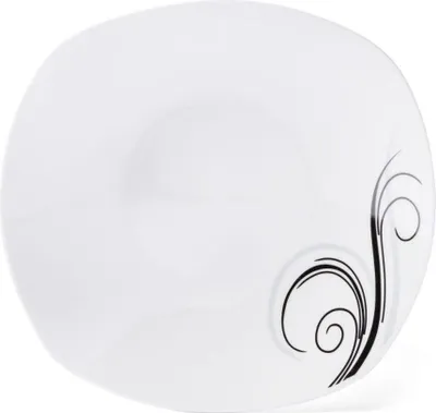 Produktbild von TELLER 22x22 cm Keramik Suppenteller Speiseteller Essteller Tief Weiß
