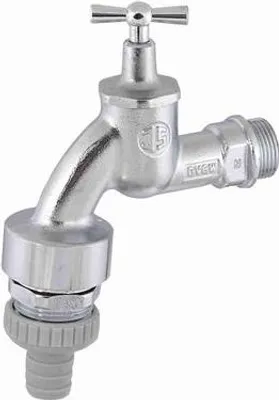 Immagine prodotto di Valvola Di Scarico Js Con Rb, Rv, Sv A Ginocchiera, Nero, 3/4", Opaco Chr, Dvgw