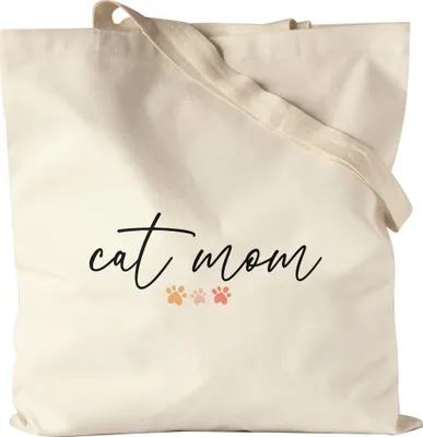 Produktbild von Cat Mom Katzenliebhaber Geschenkidee Katzenmama Katzenfans Jutebeutel