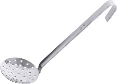 Produktbild von 1x Schaumlöffel, fugenlos aus Edelstahl Siebkelle, Schopflöffel