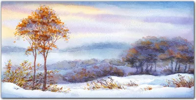 Produktbild von Coloray Bild aus Acryl 140 cm x 70 cm - Wanddekoration Küche Bild auf Acrylglas Dekoration Wohnzimmer Gehärtetes Acryl - Gemälde Winter Baum