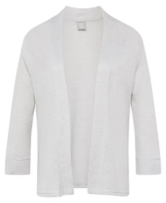 Produktbild von RABE Damen Jacke Hellgrau Größe 38 aus Viskose-Mix offene Form 3/4-Arm mit Schlitz