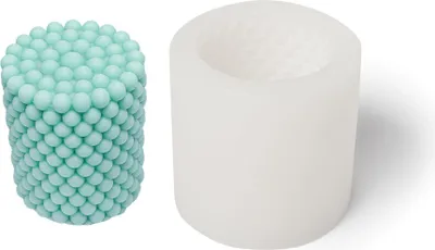 Obrázok produktu pre Silikónová forma na sviečky, kužeľovitá, s vzduchovými bublinami, 81 x 81 mm