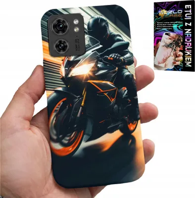 Image de Etui pour Motorola Edge 40 - Moto Fan Motorbike + Foil