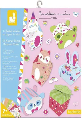 Produktbild von Janod Bastelset Papier Kawaii Boxen falten kreatives Spielzeug