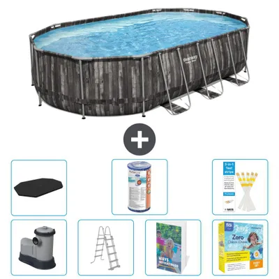 Produktbild von Bestway Power Steel Oval - 610x366x122 cm - 8-teilig  S572
