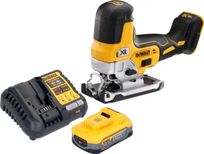 Produktbild von DeWalt DCS 335 H1 Akku Stichsäge 18 V 135 mm Brushless + 1x Powerstack Akku 5,0 Ah + Ladegerät