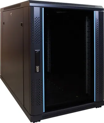 Image de DSIT 15 U, petite armoire serveur, avec porte vitrée (l x p x h) 600 x 1000 x 860 mm (DS6015)