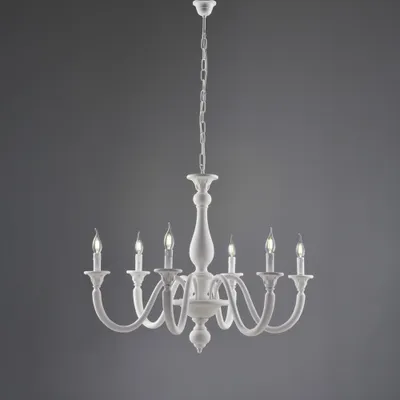 Obrázek produktu pro Lucca Shabby Chic Lustr bílý 6 světel E14