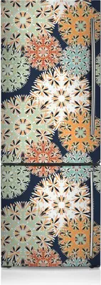 Produktbild von Kühlschrankfolie Aufkleber Kühlschrankmagnete Dekoration Kühlschrankfolie 60x205 cm - Bunte Mandalas.