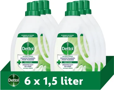Image de Additif pour lessive Dettol - Peaux délicates - 1,5 L - Lot de 6 - Format économique