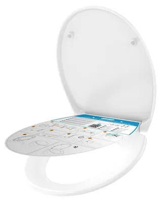 Produktbild von Toilettendeckel YEAUPE Oval Duroplast mit Absenkautomatik WC Sitz