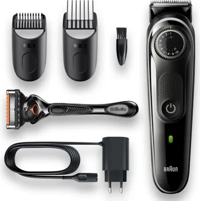 Produktbild von Braun BeardTrimmer 3 BT3342 - Waschbar - Wechselstrom/Batterie - Schwarz - Grau