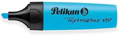 Produktbild von Pelikan Textmarker 490 Keilspitze, Strichstärke 1,2 + 5 mm, blau
