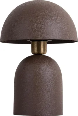 Produktbild von Leitmotiv - Tischleuchte Boaz - Braun - Ø21cm Tischlampe - Nachttischlampe, Wohnzimmer, Schlafzimmer