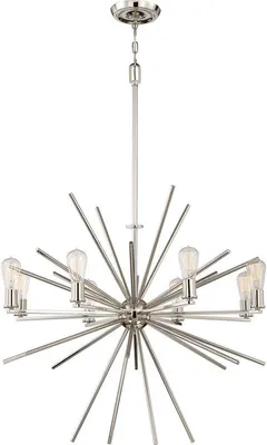 Produktbild von Elstead Uptown Carnegie Kronleuchter E27 8-fach Imperial Silber