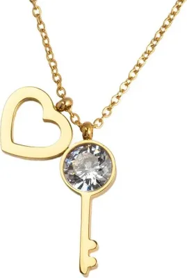 Produktbild von Halskette Heart Key - Gold für Damen KP21068