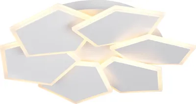 Image de Luminaires TRIO Plafonnier LED ZAYA DH 50,50 x 8 cm blanc Plafonnier